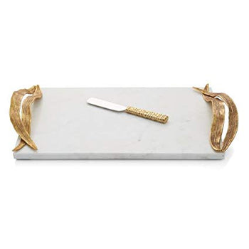 Michael Aram Palm Cheese Board with knife
